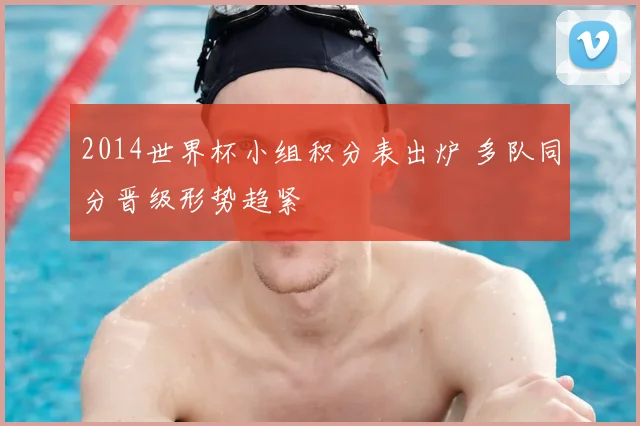 2014世界杯小组积分表出炉 多队同分晋级形势趋紧