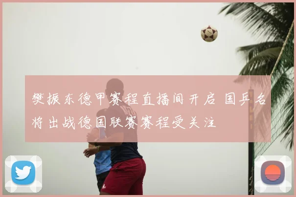 樊振东德甲赛程直播间开启 国乒名将出战德国联赛赛程受关注